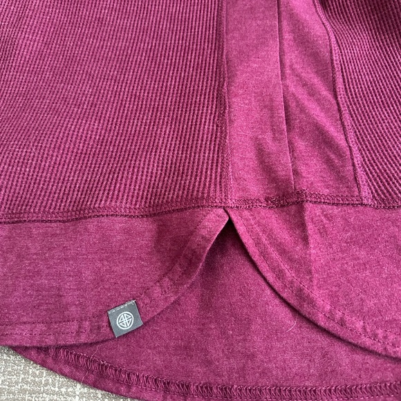 44° North Women’s Waffle Knit Henley Long Sleeve Top Size L Purple NWT - Picture 10 of 13